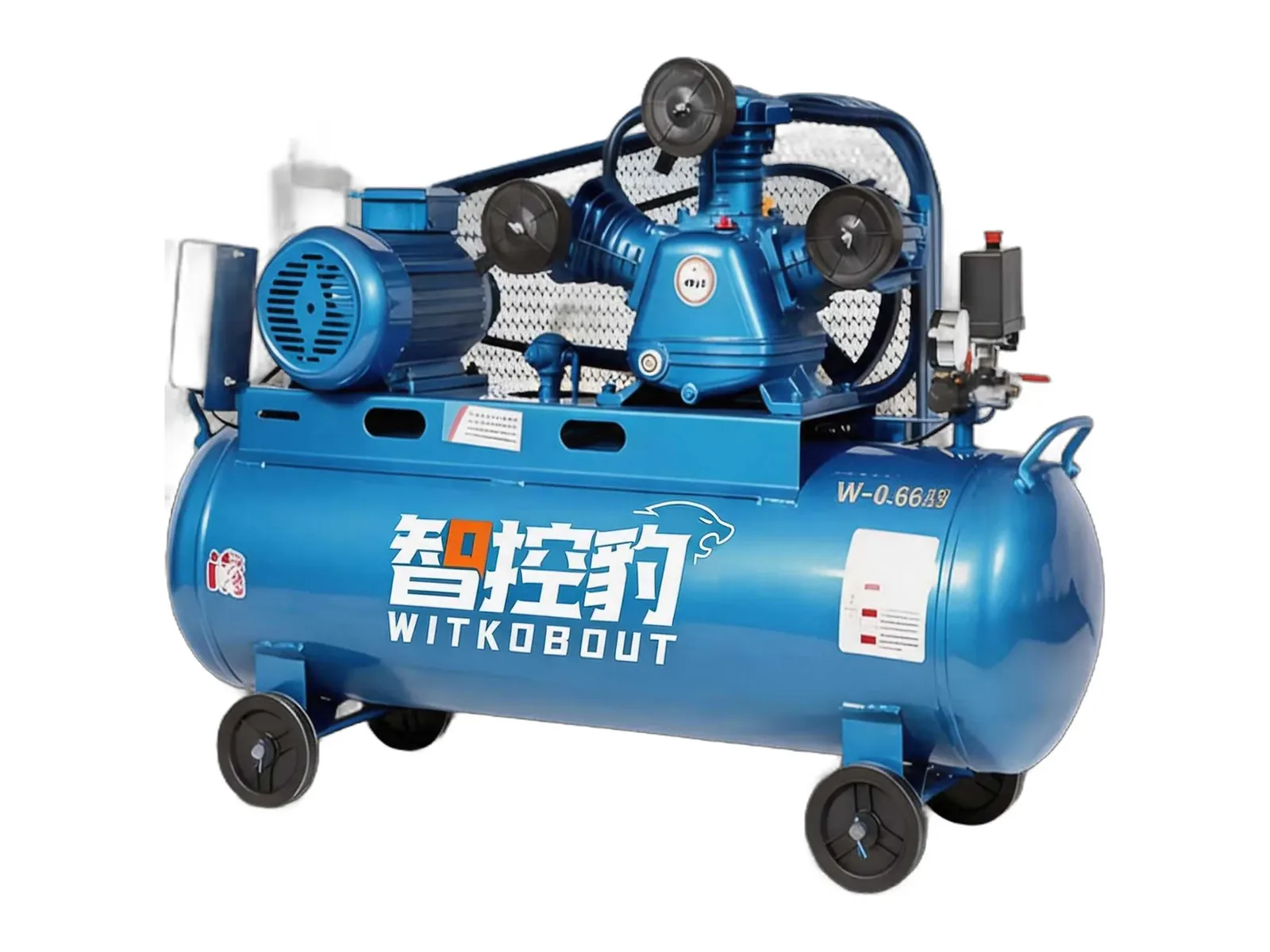 WITKOBOUT belt-driven piston air compressor