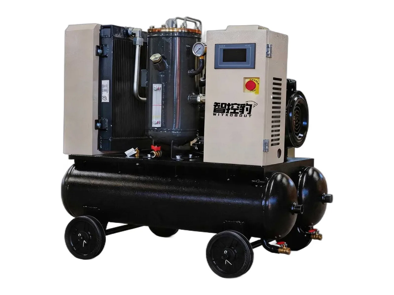 WITKOBOUT compact 2-in-1 screw air compressor